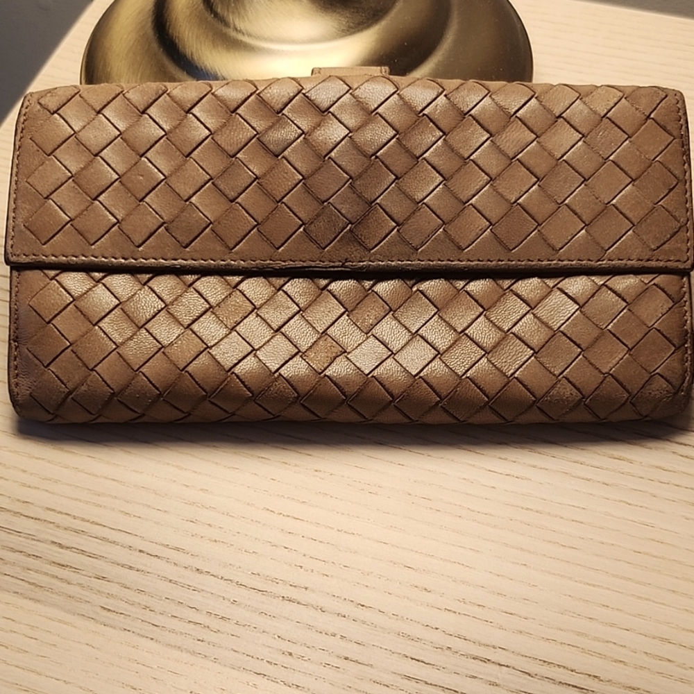 Brown Intrecciato Continental Bottega Veneta Wallet